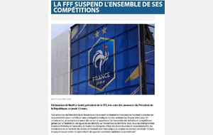 ACTIVITÉ SUSPENDUE (compétitions, tournois, sélections, etc.)