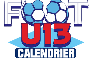 LE CALENDRIER U13 EST PARU