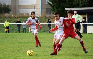 U15 : Partie à Corbigny sans le moindre remplaçant, l'équipe à su maîtriser le match 70' sur 80.