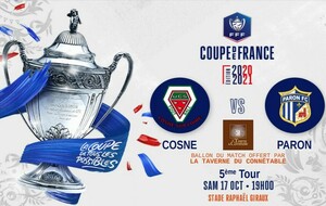 5ème Tour de Coupe de France, ce soir à Cosne