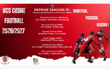 RÉGIONAL 1 &amp; RÉGIONAL 3 : Le calendrier paru