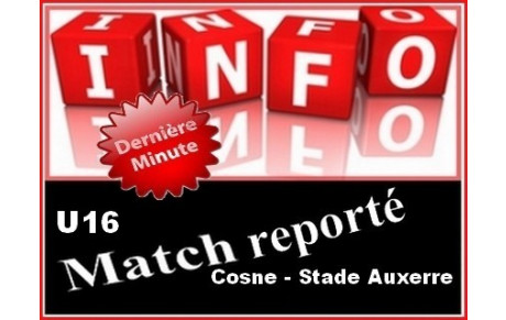 Report en U16 Honneur...