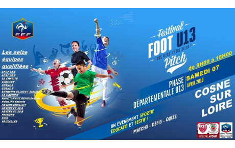 FESTIVAL PITCH U13 : Finale départementale Samedi à Cosne...