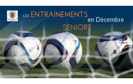 Programme de décembre des Seniors...