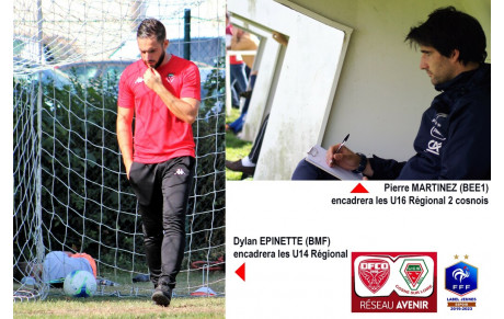U14 et U16 rejoignent les Seniors en Championnats LIGUE