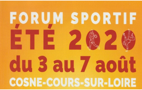 Forum sportif du 3 au 7 août 