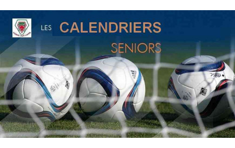 Les calendriers seniors ligue sont parus