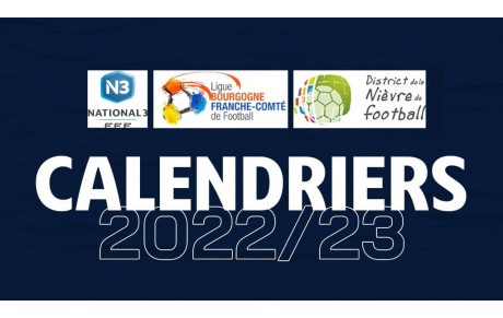 Téléchargez les calendriers N3, R3, D1, U16 R2 et U14R 1
